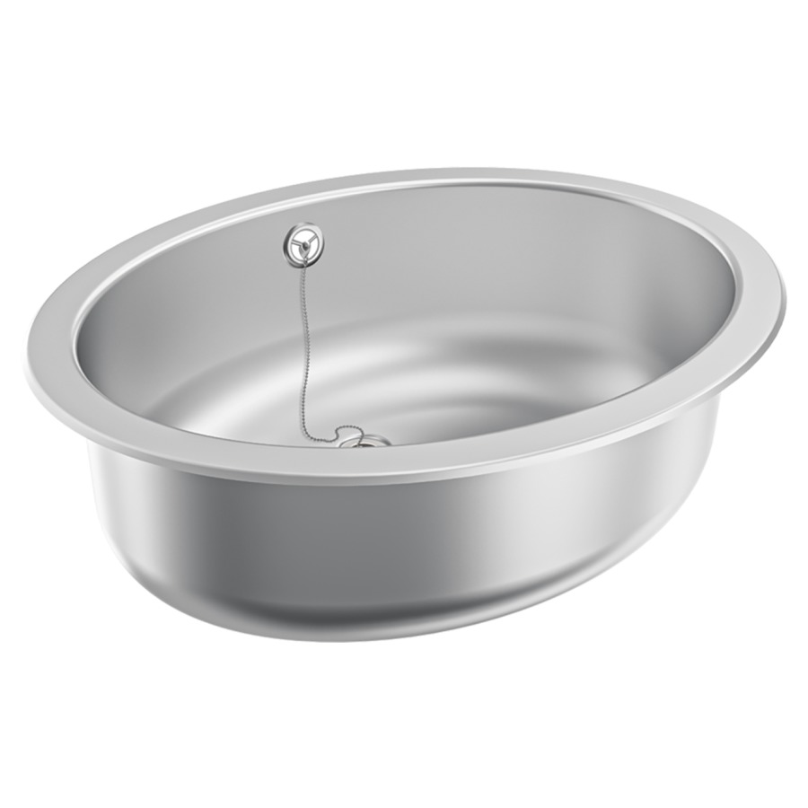 Lavabo à encastrer Rondo RDH/XO450
51 x 16.1 x 39 cm
Acier nickel-chrome, ovale
avec garniture d’écoulement et de trop-plein
avec trop-plein, avec matériel de fixation
