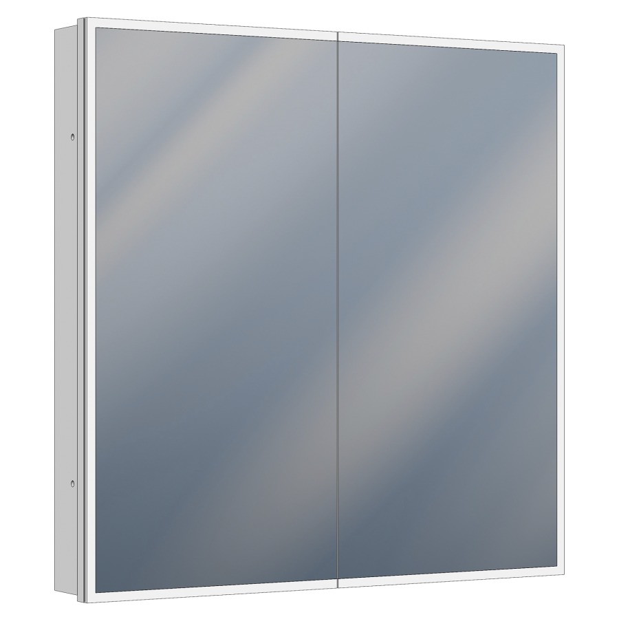 Armoire de toilette Cirrus UP
Tunable White
90 x 90 x 13 cm
Profilé en aluminium
2&nbsp;portes à double miroir (45/45)
éclairage LED, 51 Watt
2000-6500 Kelvin, 6040 Lumen
dimmable, 3 tablettes en verre
1&nbsp;prise double et 1 prise simple
avec USB-C/USB-A en bas, IP44
