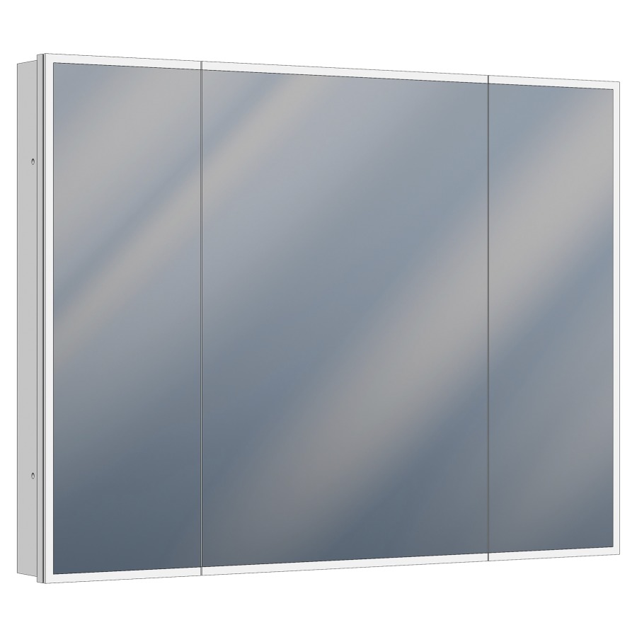 Armoire de toilette Cirrus UP
Tunable White
120 x 90 x 13 cm
Profilé en aluminium
3&nbsp;portes à double miroir (30/60/30)
éclairage LED, 60 Watt
2000-6500 Kelvin, 7090 Lumen
dimmable, 9 tablettes en verre
1&nbsp;prise double et 1 prise simple
avec USB-C/USB-A en bas, IP44