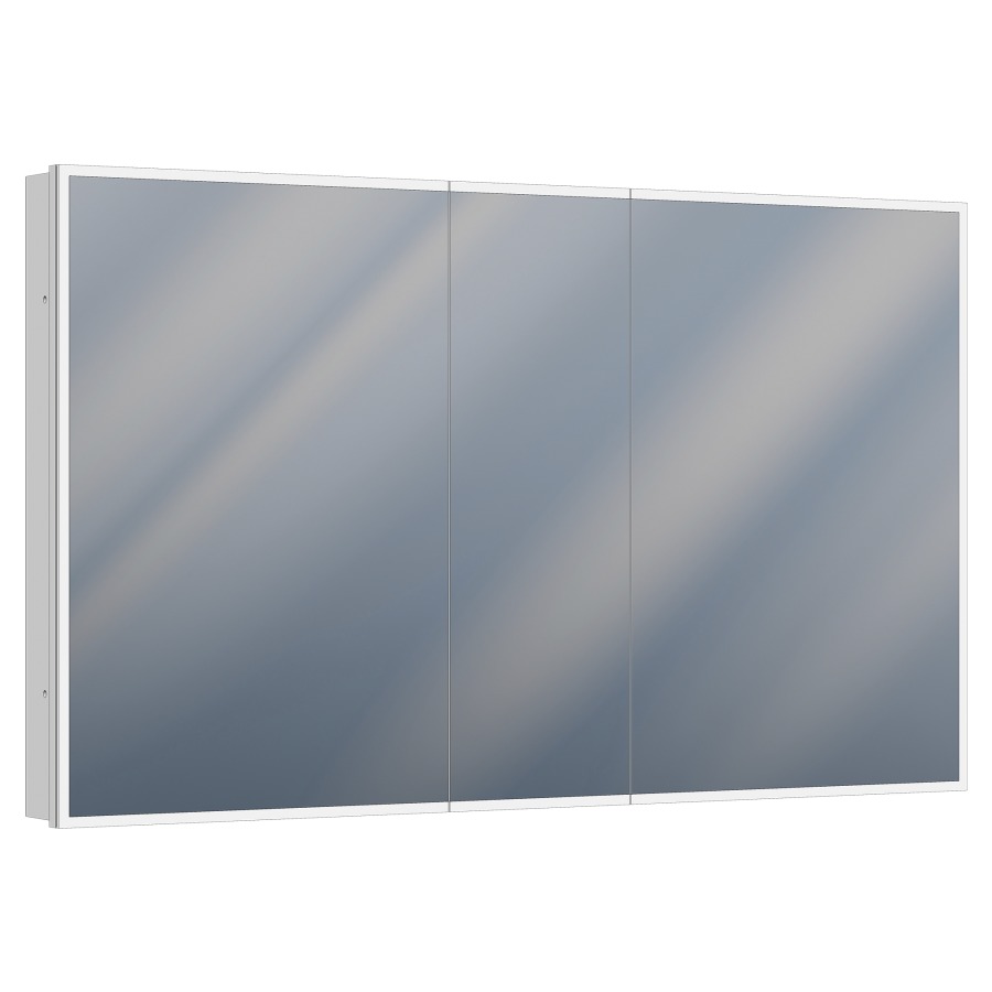 Armoire de toilette Cirrus UP
Tunable White
150 x 90 x 13 cm
Profilé en aluminium
3&nbsp;portes à double miroir (60/30/60)
éclairage LED, 68 Watt
2000-6500 Kelvin, 8140 Lumen
dimmable, 9 tablettes en verre
1&nbsp;prise double et 1 prise simple
avec USB-C/USB-A en bas, IP44