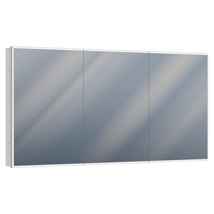 Armoire de toilette Cirrus UP
Tunable White
180 x 90 x 13 cm
Profilé en aluminium
3&nbsp;portes à double miroir (60/60/60)
éclairage LED, 77 Watt
2000-6500 Kelvin, 9200 Lumen
dimmable, 9 tablettes en verre
1&nbsp;prise double et 1 prise simple
avec USB-C/USB-A en bas, IP44