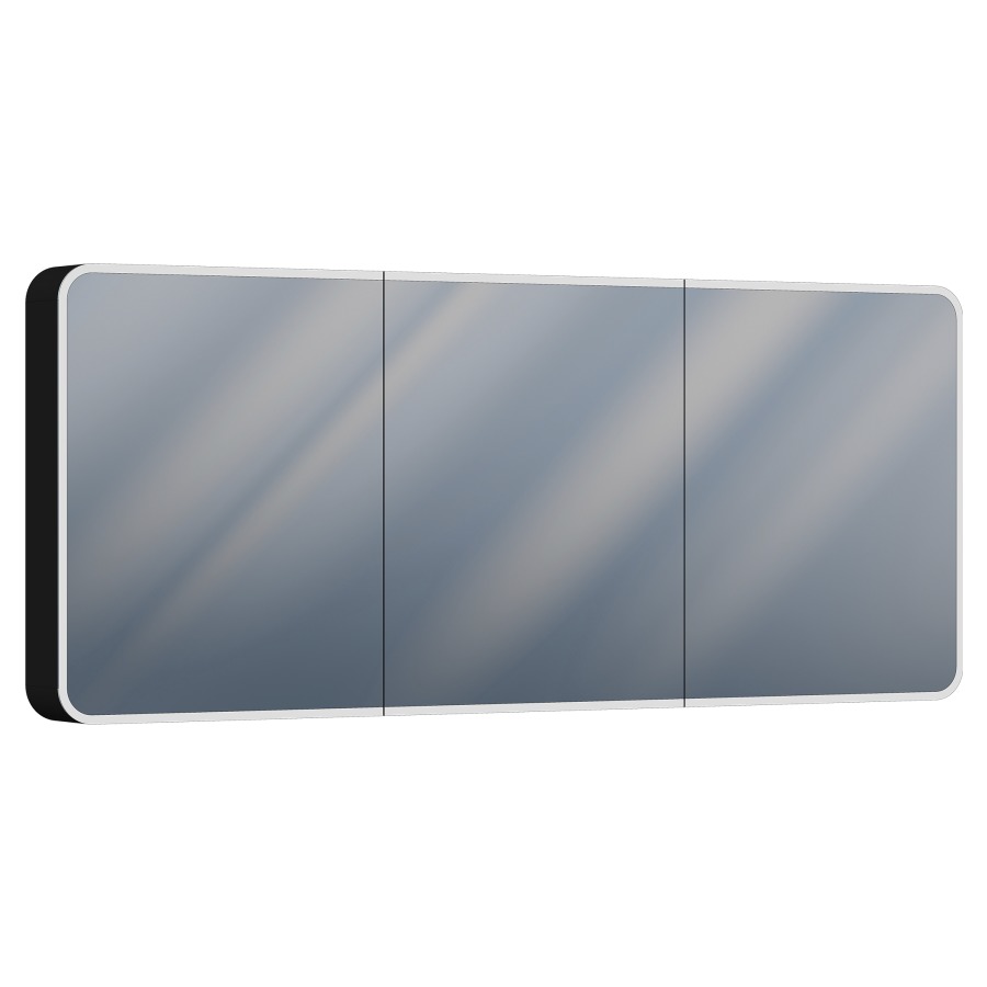 Armoire de toilette SPHERA
Tunable White
180 x 75 x 13 cm
Profilé en aluminium
3&nbsp;portes à double miroir (60/60/60)
éclairage LED circulaire
73 Watt, 2000-6500 Kelvin
8670 Lumen, dimmable
6 tablettes en verre
2 prises doubles en bas, IP44