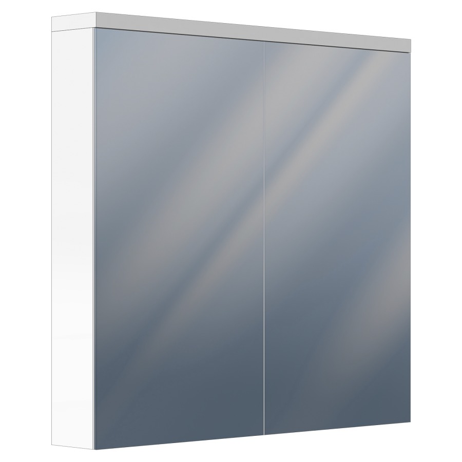 Armoire de toilette Ayla
80 x 77 x 13 cm
Profilé en aluminium
2&nbsp;portes à double miroir (40/40)
éclairage LED en haut et en bas
20/3 Watt, 2475/451 Lumen
dimmable, 4 tablettes en verre
1&nbsp;prise double en bas
1 support cosmétique
interchangeable, IP44