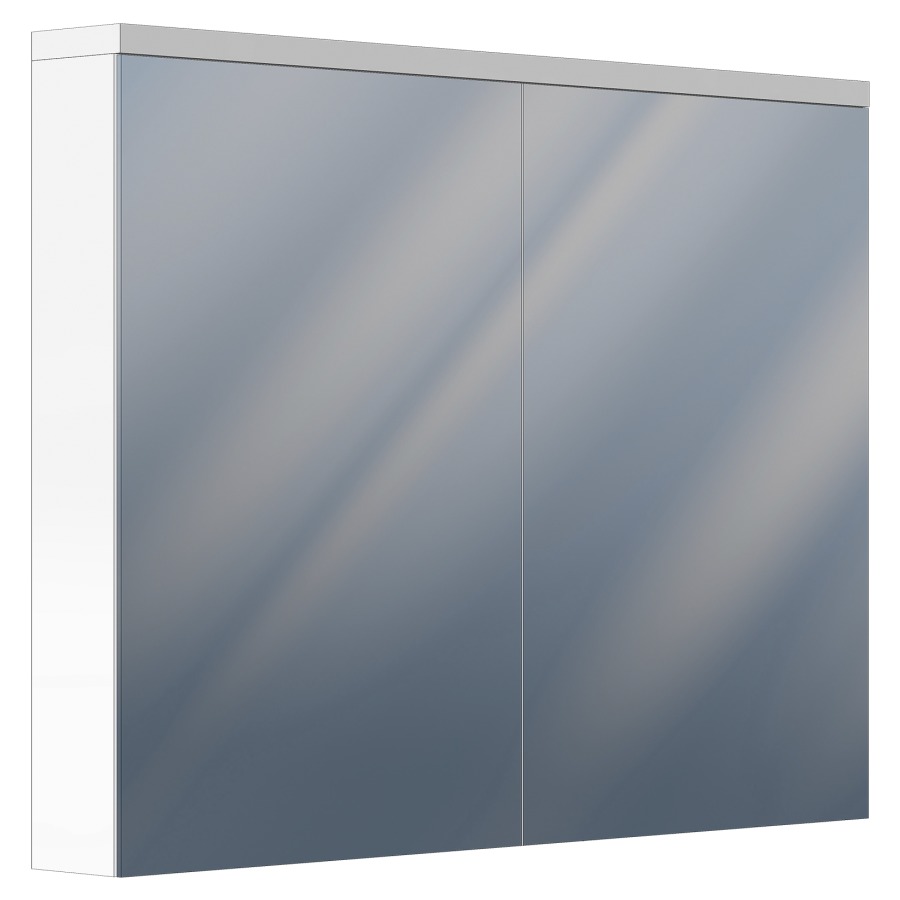 Armoire de toilette Ayla
100 x 77 x 13 cm
Profilé en aluminium
2&nbsp;portes à double miroir (50/50)
éclairage LED en haut et en bas
26/4 Watt, 3135/524 Lumen
dimmable, 4 tablettes en verre
1&nbsp;prise double en bas
1 support cosmétique
interchangeable, IP44