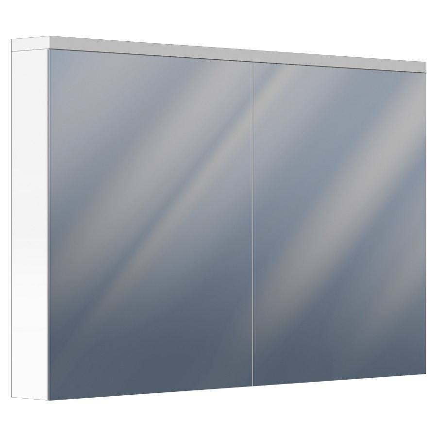 Armoire de toilette Ayla
120 x 77 x 13 cm
Profilé en aluminium
2&nbsp;portes à double miroir (60/60)
éclairage LED en haut et en bas
31/5 Watt, 3795/638 Lumen
dimmable, 4 tablettes en verre
2 prises doubles en bas
2 supports cosmétique, IP44