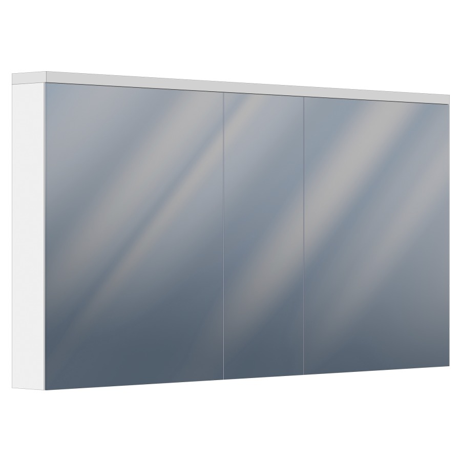 Armoire de toilette Ayla
150 x 77 x 13 cm
Profilé en aluminium
3&nbsp;portes à double miroir (60/30/60)
éclairage LED, 39 Watt
4785 Lumen, 6 tablettes en verre
2 prises doubles en bas
2 supports cosmétique, IP44