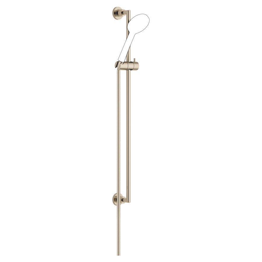 Brausegarnitur TARA
Rosette D 55 mm, Gleitstange 80 cm
Metallbrauseschlauch 175 cm
Brauseschlauchanschluss 3/8"
ohne Handbrause