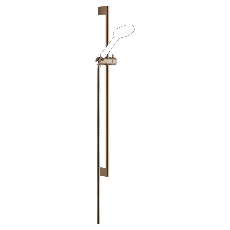 Garniture de douche  DORNBRACHT
glissière 85.3 cm
tuyau de douche métallique 175 cm
raccord pour tuyau de douche 3/8"
sans douche à main