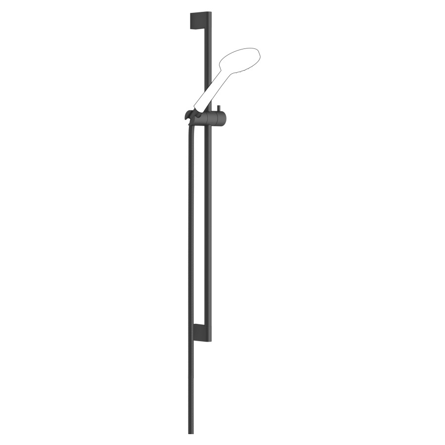 Garniture de douche  DORNBRACHT
glissière 85.3 cm
tuyau de douche métallique 175 cm
raccord pour tuyau de douche 3/8"
sans douche à main