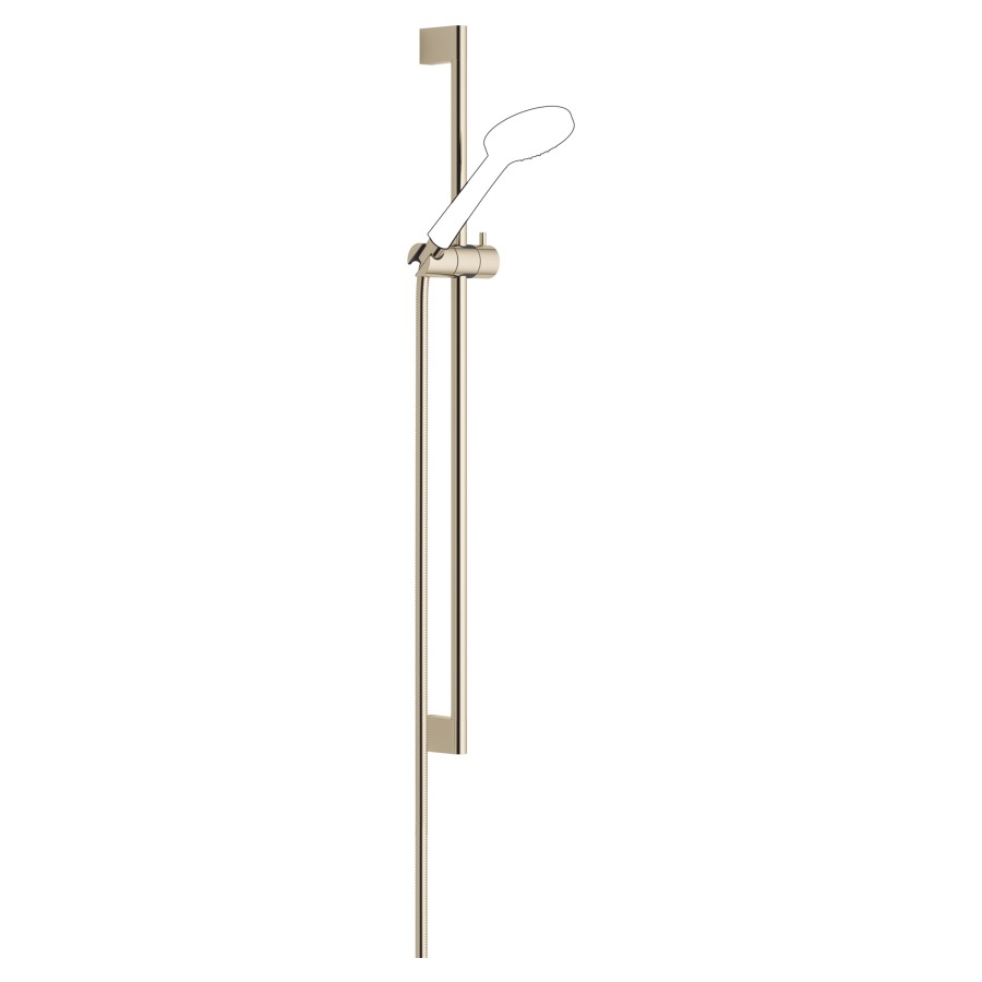 Garniture de douche  DORNBRACHT
glissière 85.3 cm
tuyau de douche métallique 175 cm
raccord pour tuyau de douche 3/8"
sans douche à main