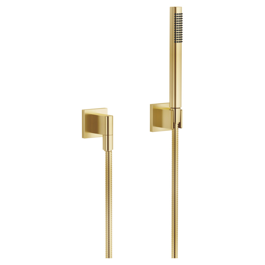 Garniture de douche  DORNBRACHT
avec rosaces individuelles 60 x 60 mm
douche à main Compact Rain
débit 15 (L/min)
avec système anti-calcaire
tuyau de douche métallique 125 cm