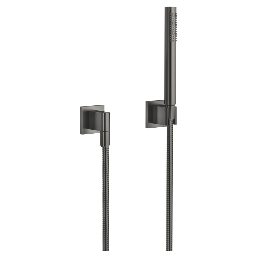Garniture de douche  DORNBRACHT
FlowReduce
avec rosaces individuelles 60 x 60 mm
douche à main Compact Rain
débit 6.8 (L/min)
avec système anti-calcaire
tuyau de douche métallique 125 cm