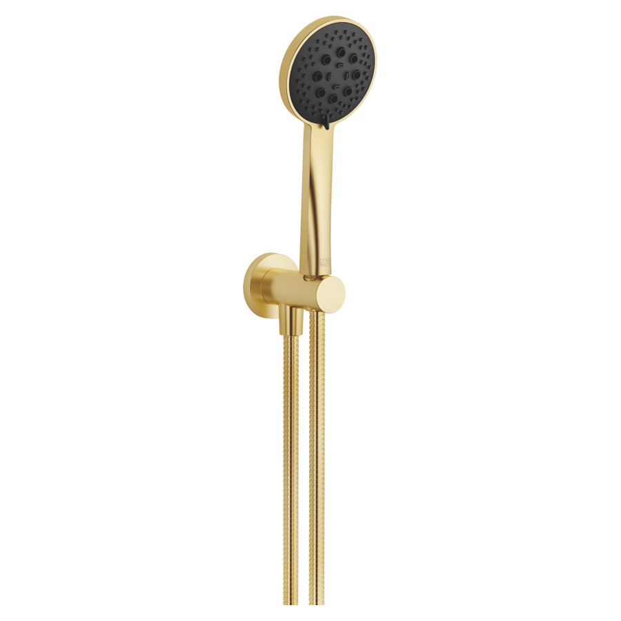 Garniture de douche  DORNBRACHT
rosace D 60 mm
avec support de douche intégré
douche à main Purify Rain,Compact Soft Flow
Compact Aquapressure Flow
débit 15 (L/min), avec système anti-calcaire
tuyau de douche métallique 125 cm