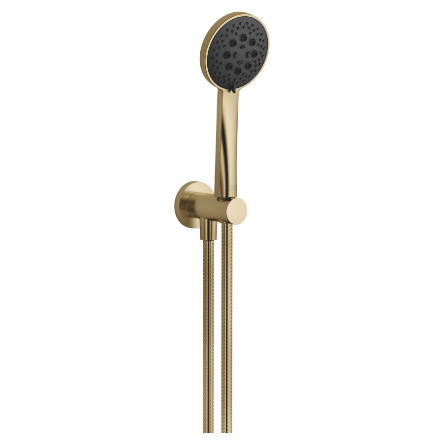 Garniture de douche  DORNBRACHT
rosace D 60 mm
avec support de douche intégré
douche à main Purify Rain,Compact Soft Flow
Compact Aquapressure Flow
débit 15 (L/min), avec système anti-calcaire
tuyau de douche métallique 125 cm