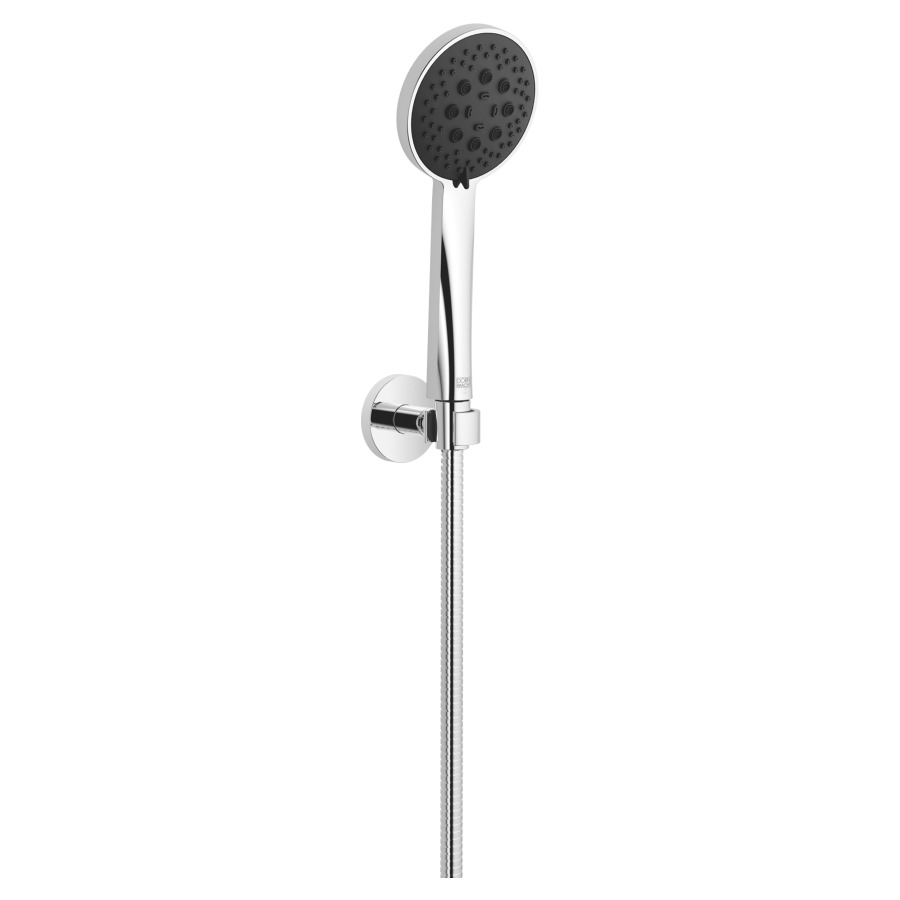 Garniture de douche  DORNBRACHT
rosace D 55 mm
douche à main Purify Rain,Compact Soft Flow
Compact Aquapressure Flow
débit 15 (L/min), avec système anti-calcaire
tuyau de douche métallique 125 cm
