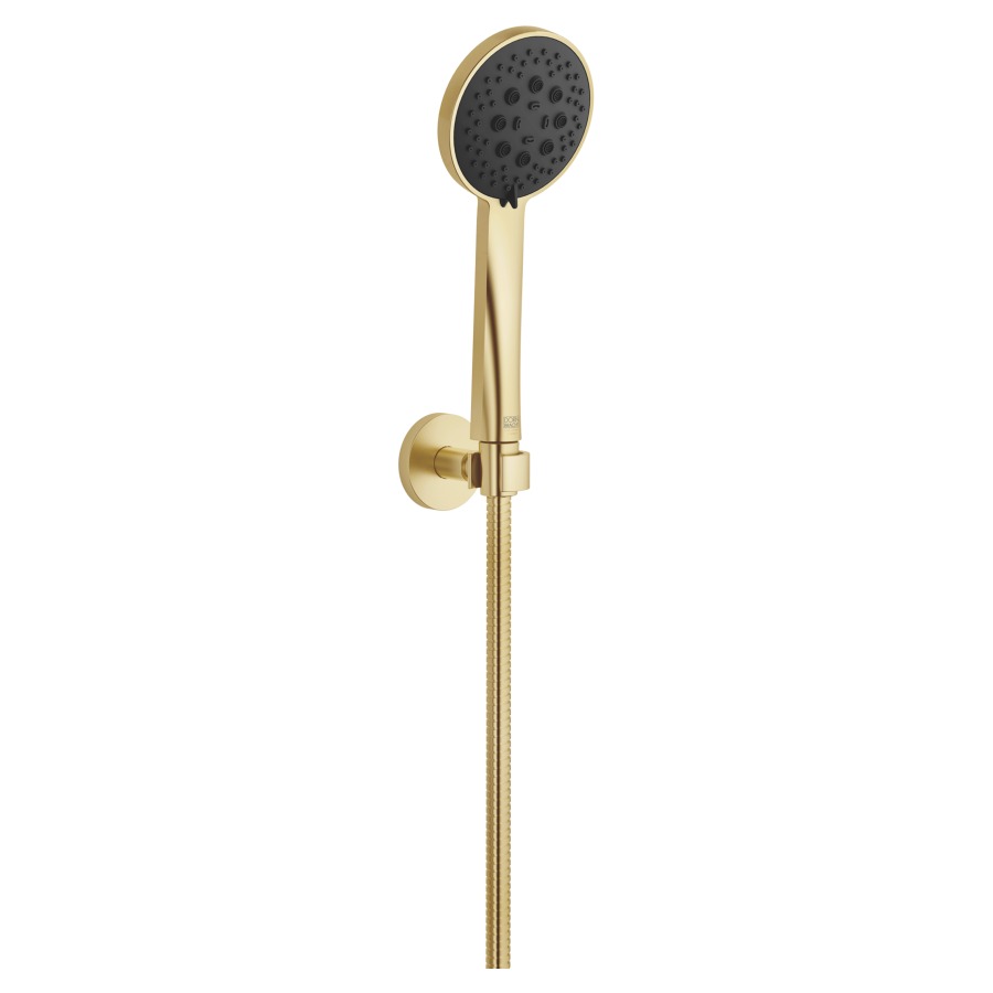 Garniture de douche  DORNBRACHT
rosace D 55 mm
douche à main Purify Rain,Compact Soft Flow
Compact Aquapressure Flow
débit 15 (L/min), avec système anti-calcaire
tuyau de douche métallique 125 cm