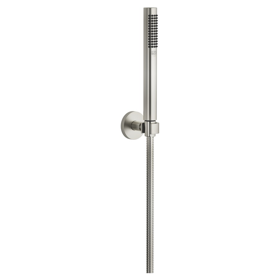 Garniture de douche  DORNBRACHT
rosace D 55 mm
douche à main Purify Rain
débit 15 (L/min), avec système anti-calcaire
tuyau de douche métallique 125 cm
