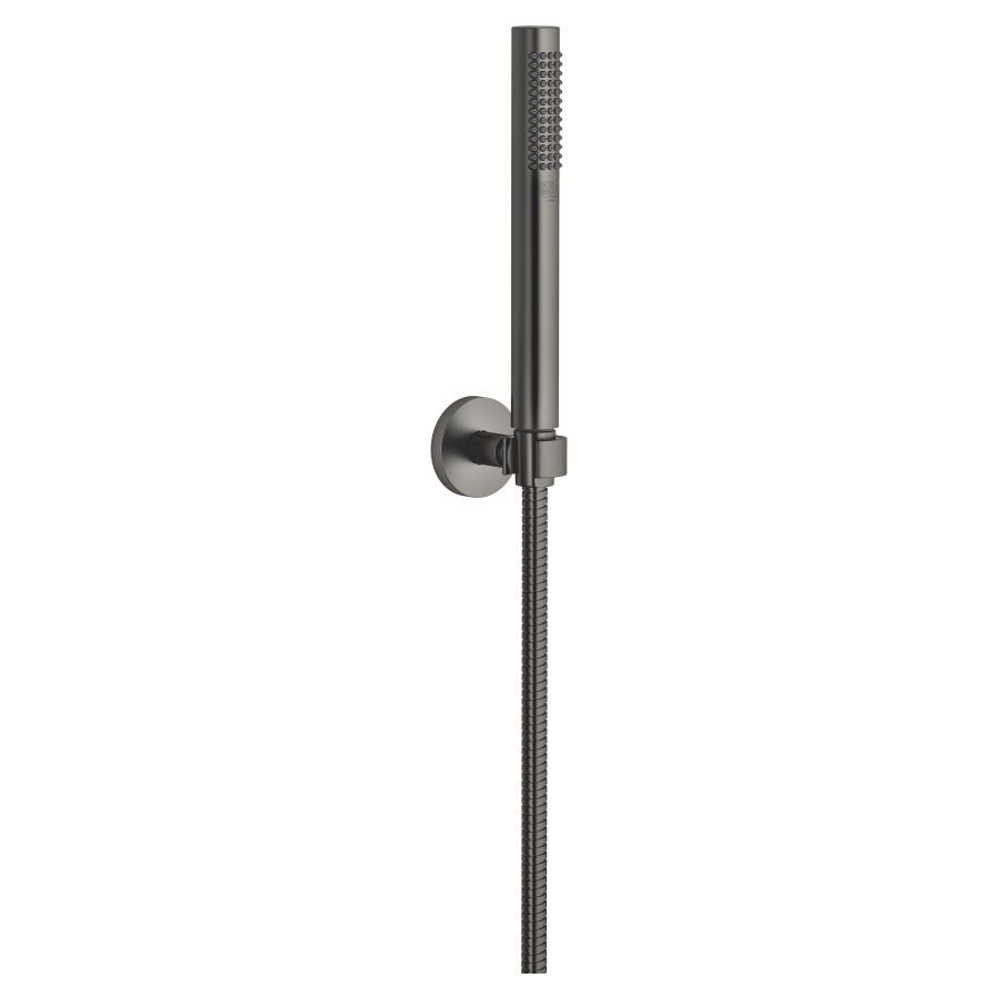 Garniture de douche  DORNBRACHT
rosace D 55 mm
douche à main Purify Rain
débit 15 (L/min), avec système anti-calcaire
tuyau de douche métallique 125 cm