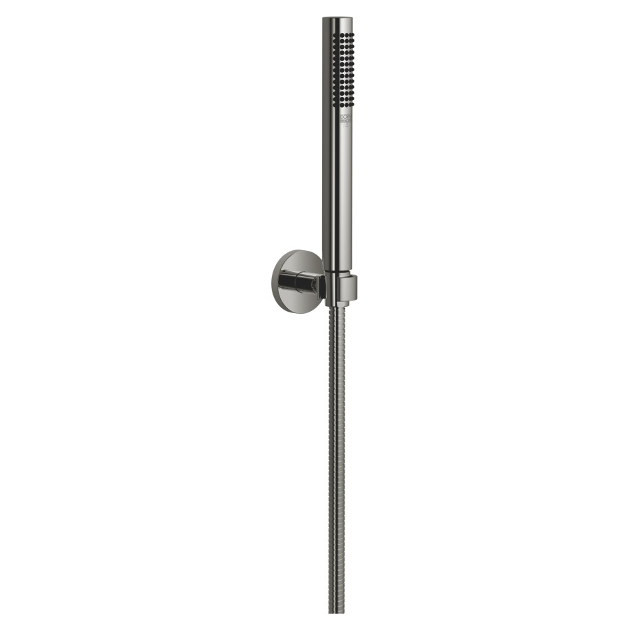 Garniture de douche  DORNBRACHT
rosace D 55 mm
douche à main Purify Rain
débit 15 (L/min), avec système anti-calcaire
tuyau de douche métallique 125 cm