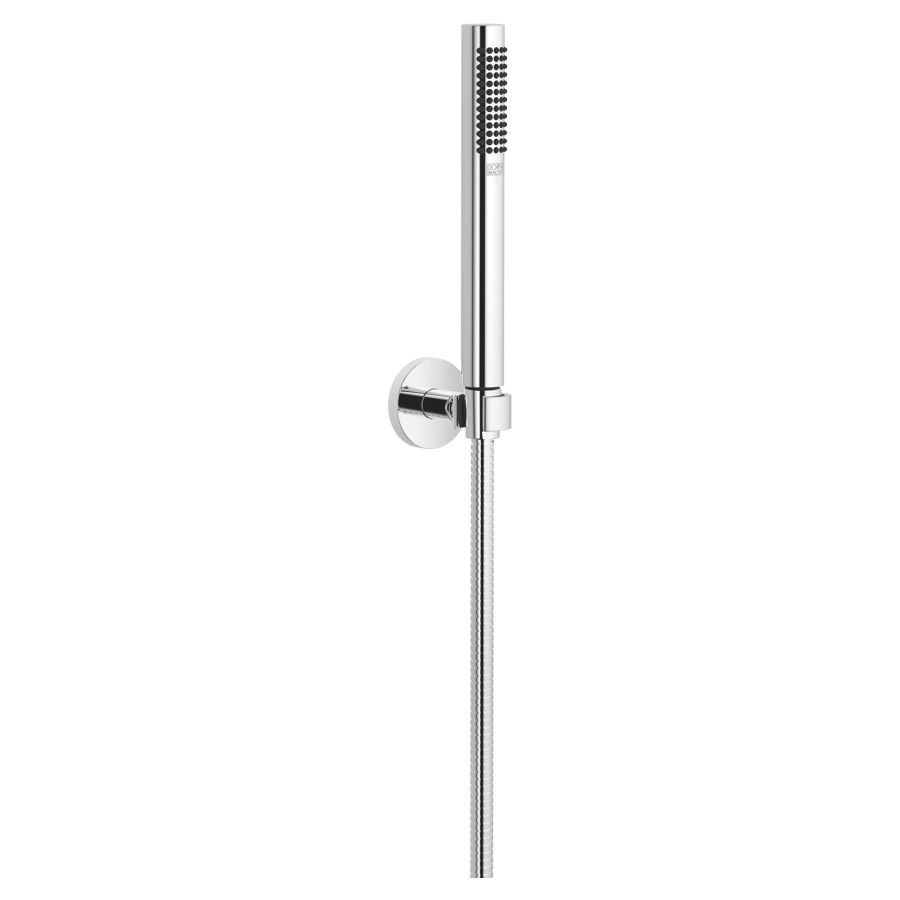 Garniture de douche  DORNBRACHT
rosace D 55 mm
douche à main Purify Rain
débit 15 (L/min), avec système anti-calcaire
tuyau de douche métallique 125 cm