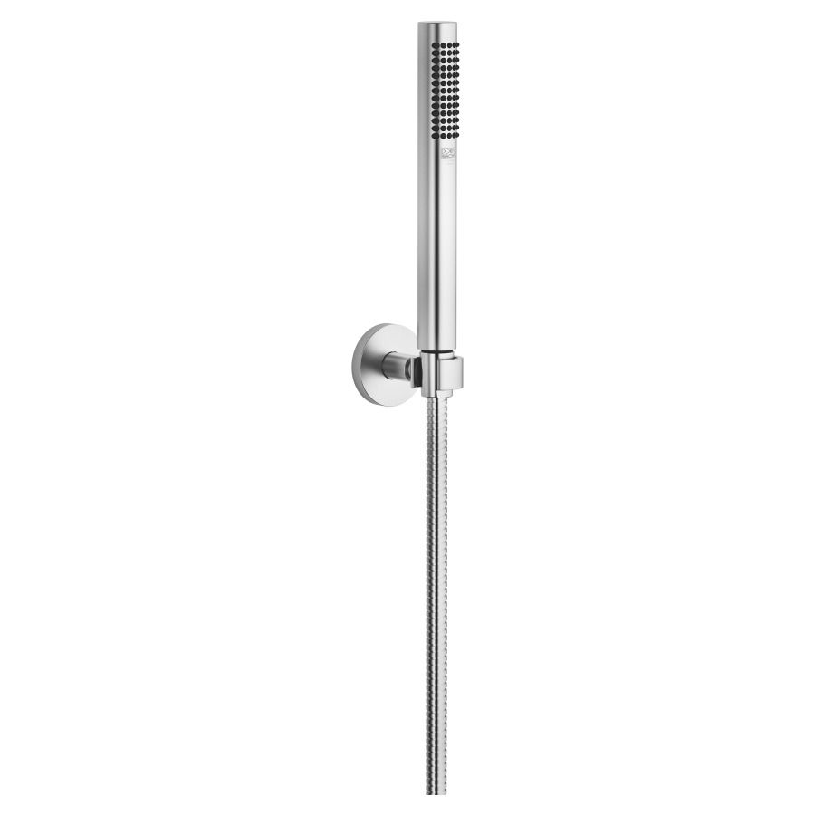 Garniture de douche  DORNBRACHT
rosace D 55 mm
douche à main Purify Rain
débit 15 (L/min), avec système anti-calcaire
tuyau de douche métallique 125 cm