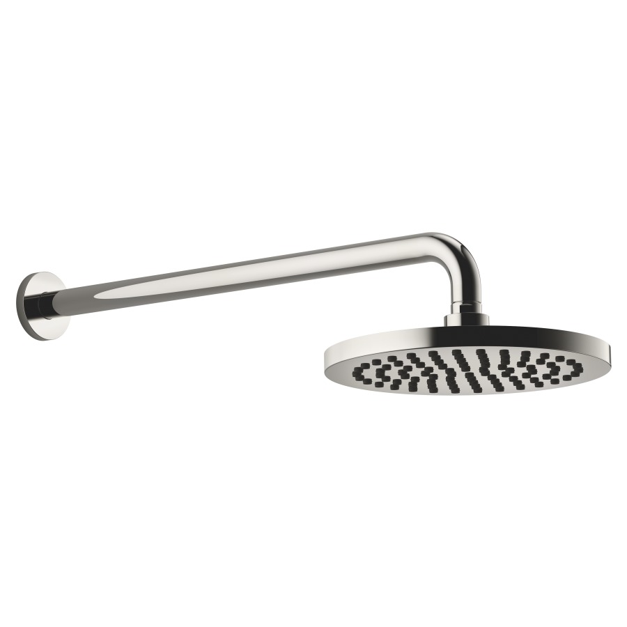 Douche murale DORNBRACHT
rosace D 60 mm, saillie 450 mm
pomme de douche D 22 cm, Pure Rain
débit 9 (L/min), avec système anti-calcaire