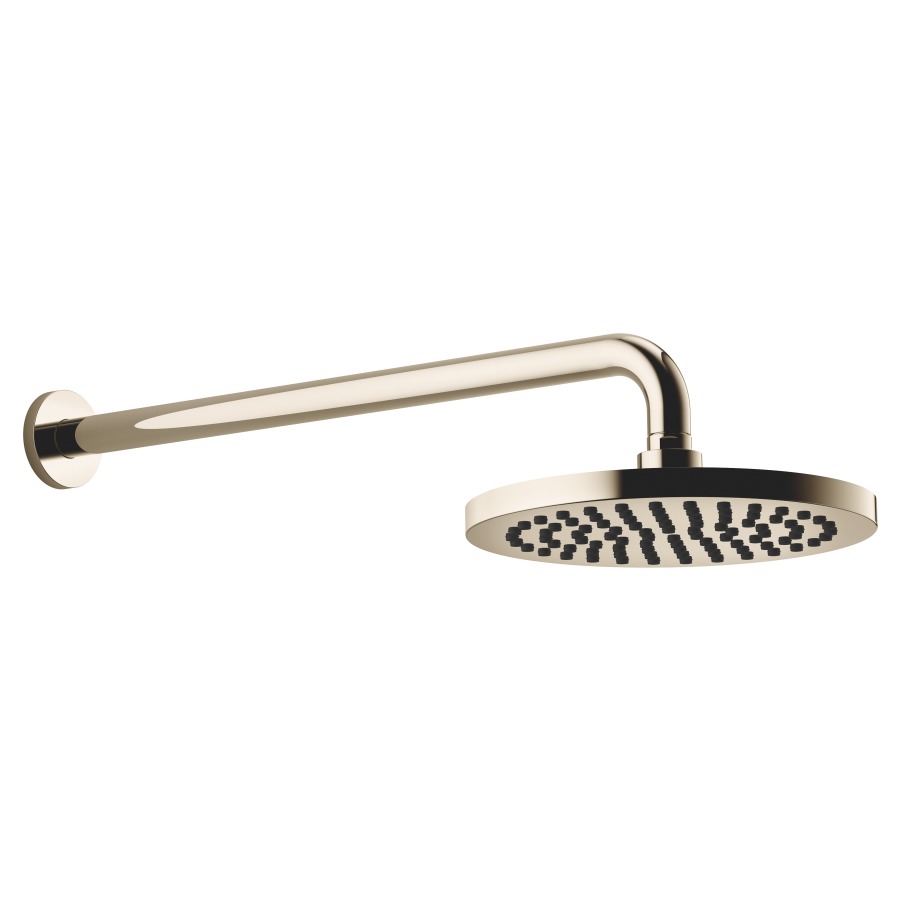 Douche murale DORNBRACHT
rosace D 60 mm, saillie 450 mm
pomme de douche D 22 cm, Pure Rain
débit 9 (L/min), avec système anti-calcaire