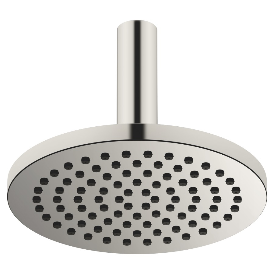 Douche au plafond DORNBRACHT
rosace D 60 mm, H 16.8 cm
pomme de douche D 22 cm, Pure Rain
débit 9 (L/min), avec système anti-calcaire