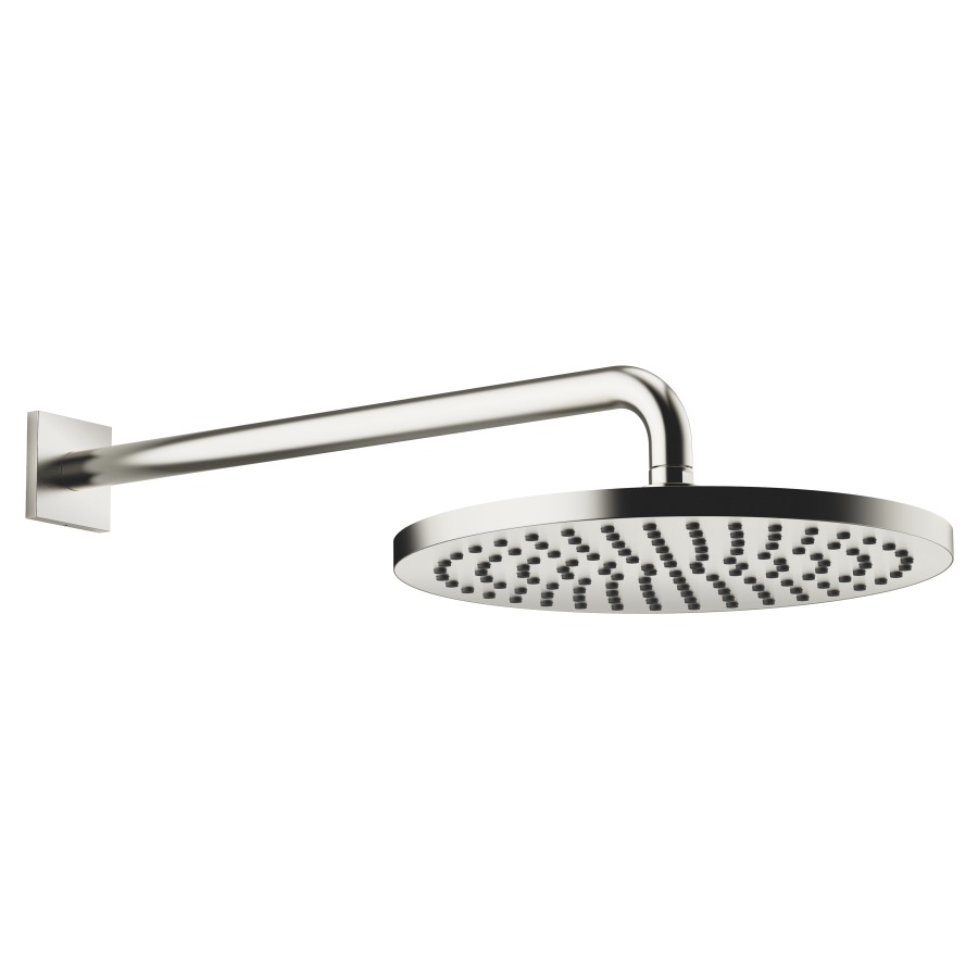 Douche murale DORNBRACHT
rosace 65 x 65 mm, saillie 450 mm
pomme de douche D 30 cm, Pure Rain
débit 14 (L/min), avec système anti-calcaire