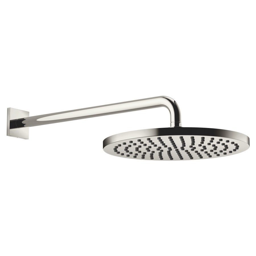 Douche murale DORNBRACHT
rosace 65 x 65 mm, saillie 450 mm
pomme de douche D 30 cm, Pure Rain
débit 14 (L/min), avec système anti-calcaire