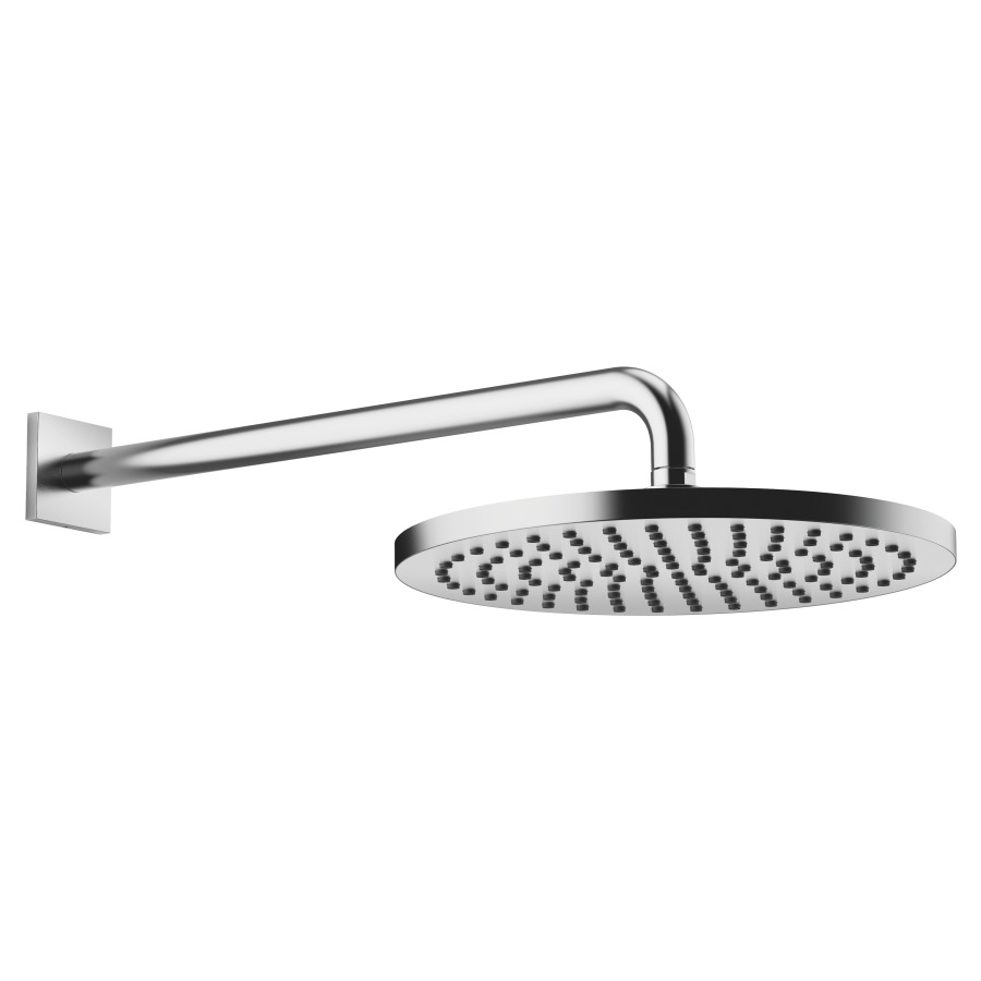 Douche murale DORNBRACHT
rosace 65 x 65 mm, saillie 450 mm
pomme de douche D 30 cm, Pure Rain
débit 14 (L/min), avec système anti-calcaire