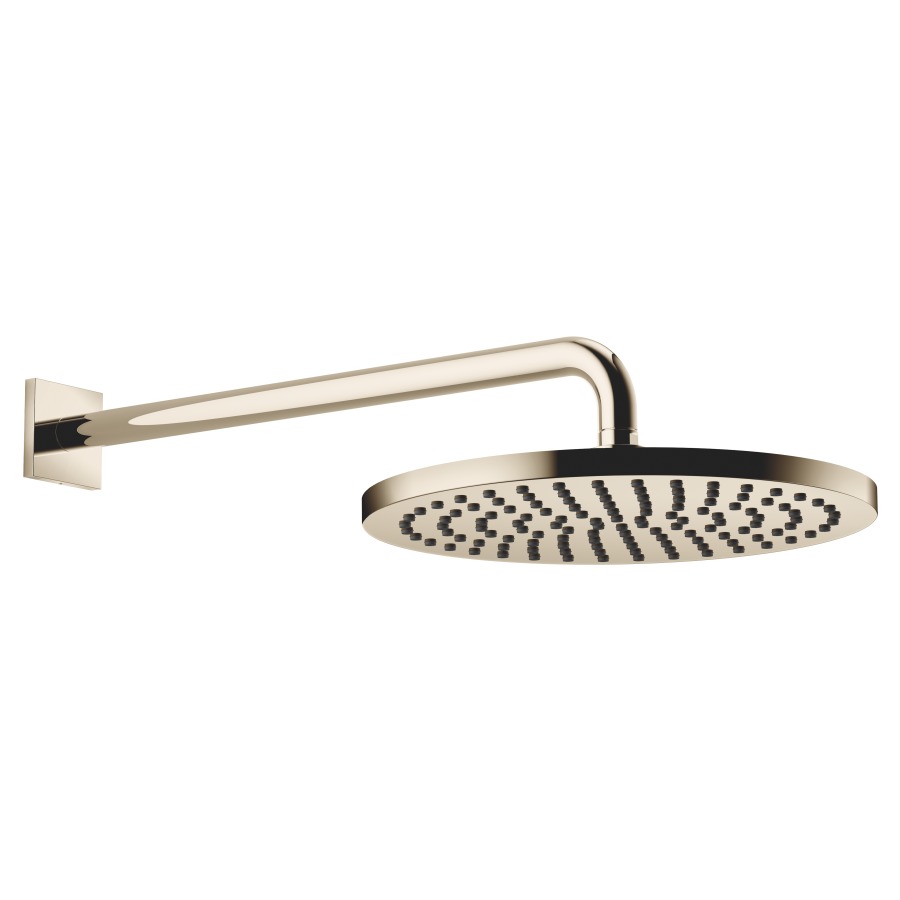Douche murale DORNBRACHT
rosace 65 x 65 mm, saillie 450 mm
pomme de douche D 30 cm, Pure Rain
débit 14 (L/min), avec système anti-calcaire