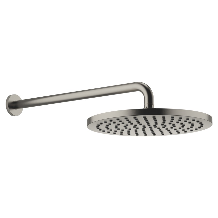 Douche murale DORNBRACHT
rosace D 60 mm, saillie 450 mm
pomme de douche D 30 cm, Pure Rain
débit 14 (L/min), avec système anti-calcaire