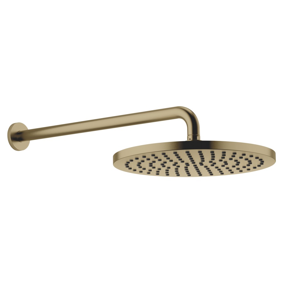 Douche murale DORNBRACHT
rosace D 60 mm, saillie 450 mm
pomme de douche D 30 cm, Pure Rain
débit 14 (L/min), avec système anti-calcaire