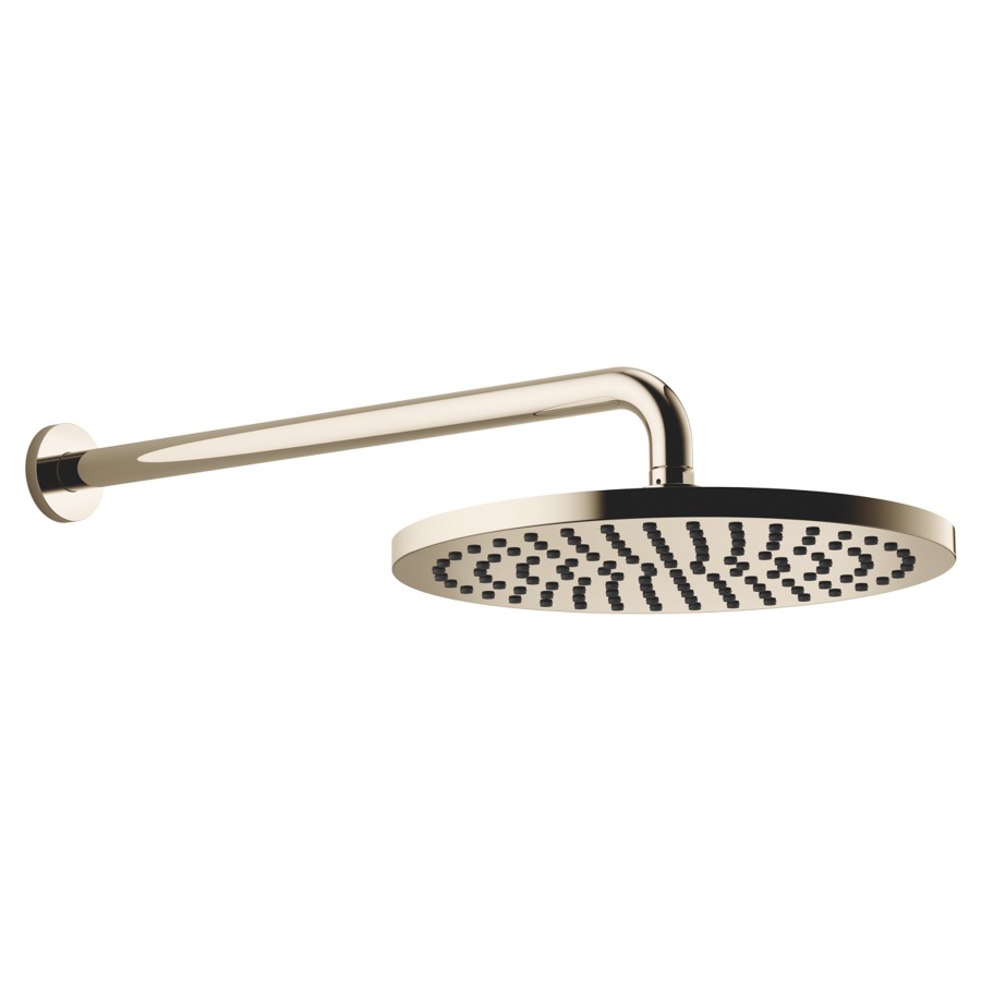 Douche murale DORNBRACHT
rosace D 60 mm, saillie 450 mm
pomme de douche D 30 cm, Pure Rain
débit 14 (L/min), avec système anti-calcaire