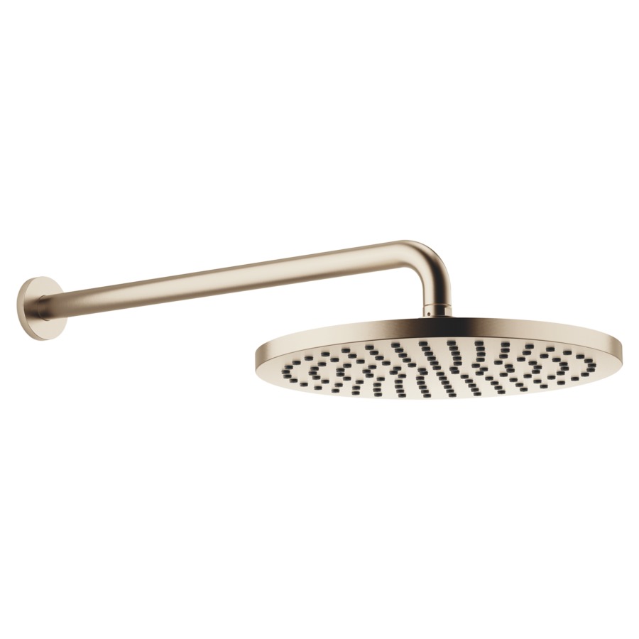 Douche murale DORNBRACHT
rosace D 60 mm, saillie 450 mm
pomme de douche D 30 cm, Pure Rain
débit 14 (L/min), avec système anti-calcaire