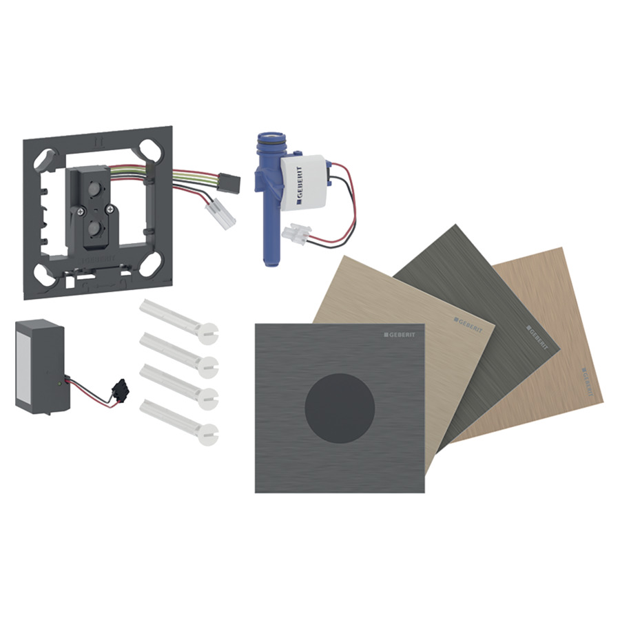 Commande d'urinoir  Typ 40 ronde
Acier inoxydable
raccordement au réseau 240/4.5&nbsp;V
vanne magnétique, détecteur infrarouge
plaque de recouvrement 
finition spécifique au client