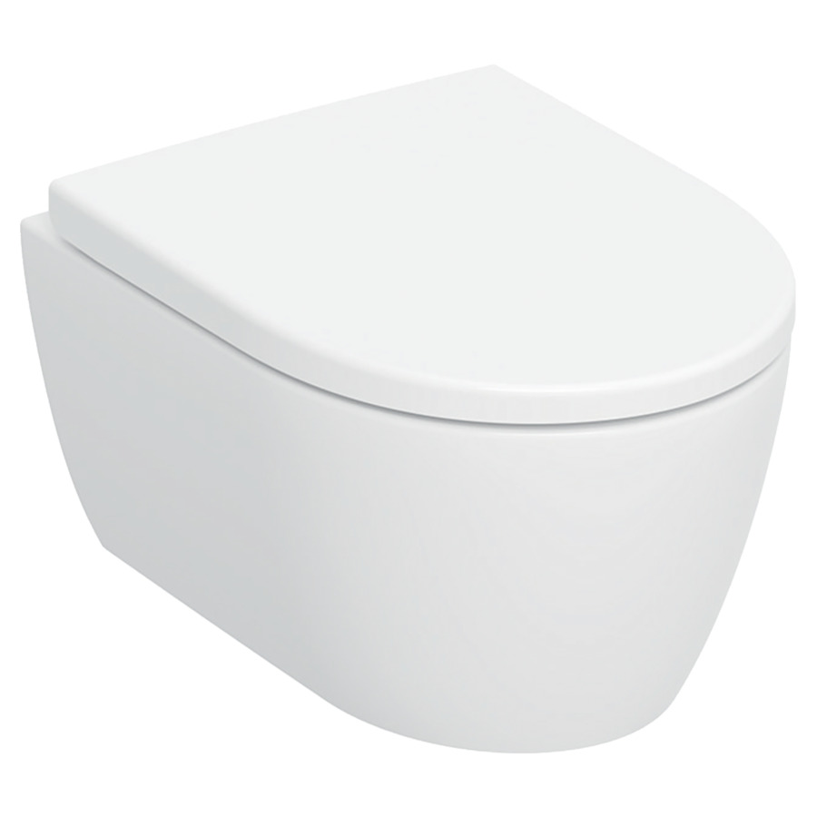 Set cuvette murale ICON UP
petite saillie
35.5 x 33.5 x 49 cm
Céramique, sans bord de rinçage, TurboFlush
forme fermée, pour chasse d'eau à 
encastrer, avec siège de WC
avec système d’abaissement automatique
avec matériel de fixation