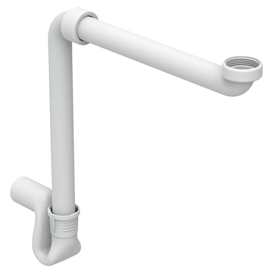 Siphon en tube coudé GEBERIT
5/4" x 40 mm
pour lavabo, modèle gain de place
sortie horizontale