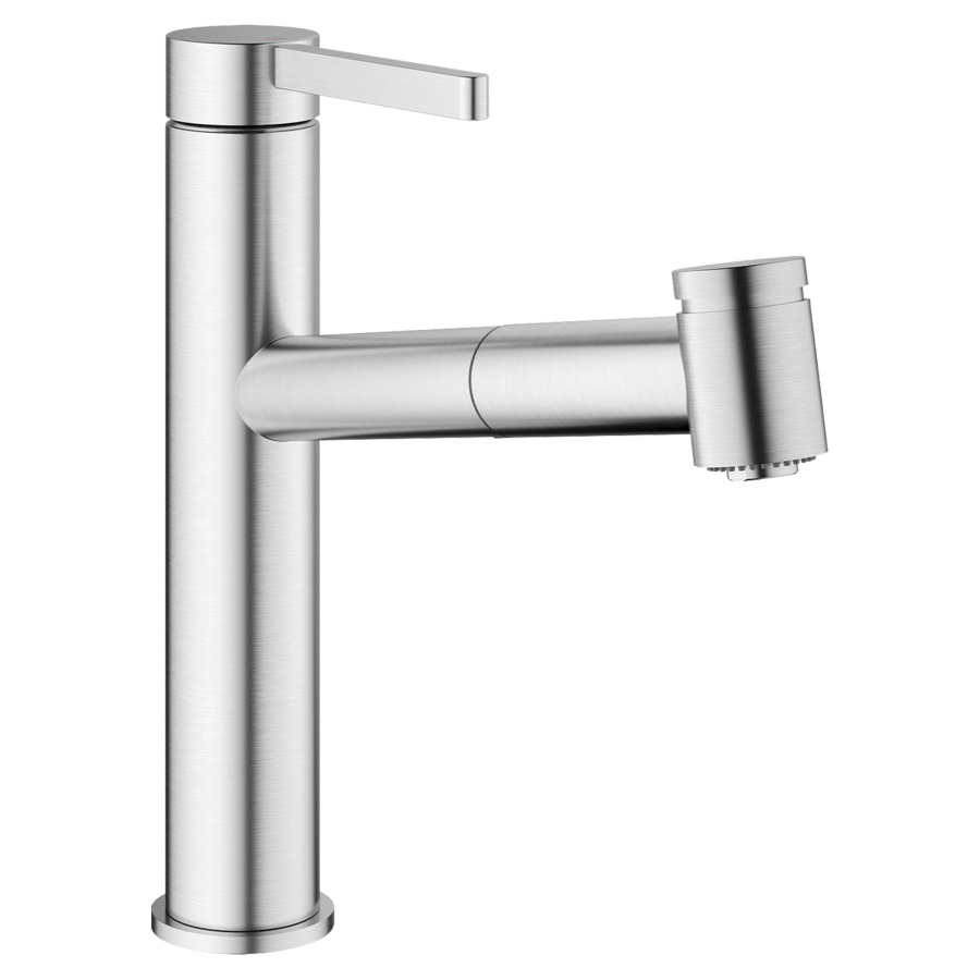 Mélangeur d'évier BEVO E 
saillie 220 mm
goulot orientable douche extensible
tuyaux de raccordement flexibles 3/8"
Eco, débit 8.2 (L/min)
groupe acoustique&nbsp;I
Classe d’énergie A