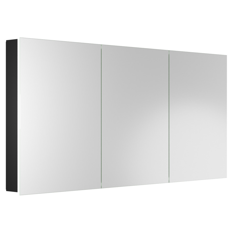 Armoire de toilette Auralis UP/AP
150 x 70 x 12.5 cm
Profilé en aluminium
3&nbsp;portes à double miroir (50/50/50)
éclairage LED indirect
42.68/43.52 Watt
7399/7698 Lumen, dimmable
6 étagères en verre réglables 
2 prises doubles à l'intérieur en bas à gauche 
et à droite, 1xT13, 2xUSB-C, 1 boîte d'accessoires 
avec miroir grossissant
Classe d’énergie C, IP24