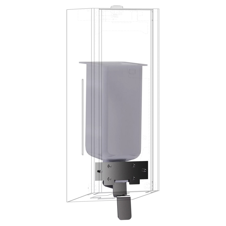 Kit de conversion KELLER
pour distributeur manuel de savon liquide 
ou de désinfectant, composé d'une 
pompe à savon, un réservoir, un levier 
de pression en acier inoxydable et 
une plaque de montage, pour distributeurs 
de savon/savon mousse électroniques EXOS 
avec matériel de fixation