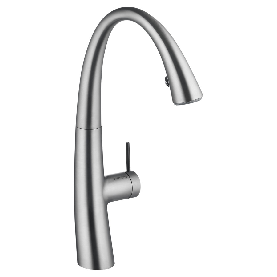 Mélangeur d'évier ZOE 
saillie 215 mm
goulot orientable douche extensible
commande latérale
tuyaux de raccordement flexibles 3/8"
débit 8.1 (L/min)
ClickControl, réglage de la 
température et du débit
d'eau par simple clic
éclairage LED
bloc d'alimentation 100-240 V AC
groupe acoustique&nbsp;I
Classe d’énergie A