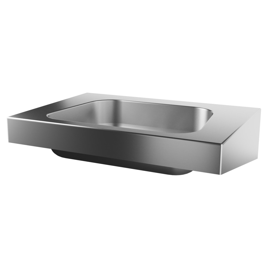 Lavabo Trapezodial
60 x 12 x 42 cm
Acier inoxydable, forme spéciale
montage mural, sans trop-plein
avec soupape d’écoulement
avec tablette de robinetterie
anti vandalisme
avec matériel de fixation