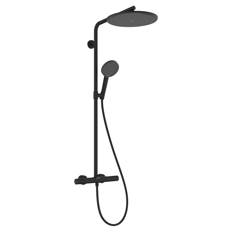 Système de douche Raindance Alive S Puro
EcoSmart+, avec élément Ecostat
douche de tête D 30 cm
1jet, Raindance Alive S, Rain ou PowderRain
douche à main RainAir/PowderRain/jet de massage
tuyau de douche, support de douche
glissière, 2&nbsp;raccordements
débit 6 (L/min)
groupe acoustique&nbsp;I