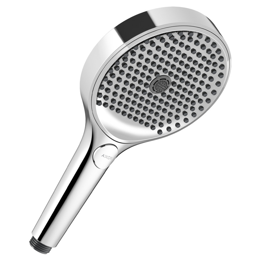 Douche à main SHOWERSOLUTIONS
EcoSmart
3jet, PowderRain/Intense PowderRain/
EnergeticRain, QuickClean+
débit 8 (L/min)
groupe acoustique&nbsp;I