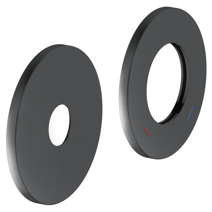 Rosace  EDITION 400
mesures grandes D 85 x 6 mm, ronde
pour mitigeur monocommande
de lavabo UP 2 trous