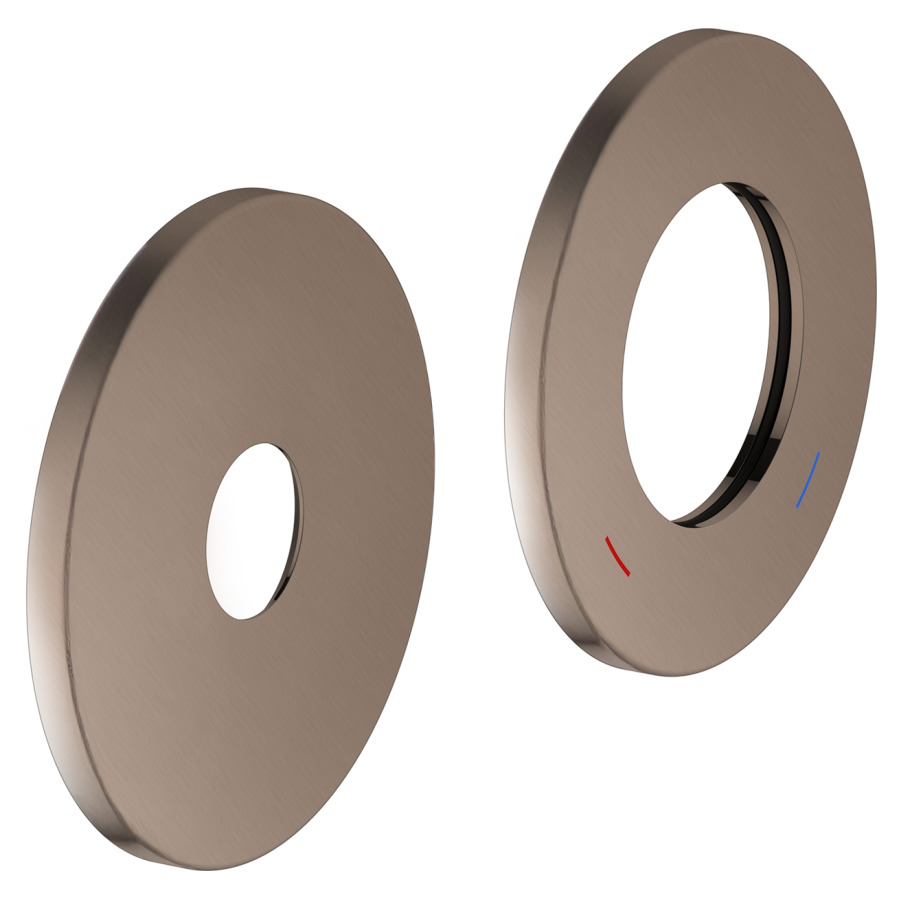 Rosace  EDITION 400
mesures grandes D 85 x 6 mm, ronde
pour mitigeur monocommande
de lavabo UP 2 trous