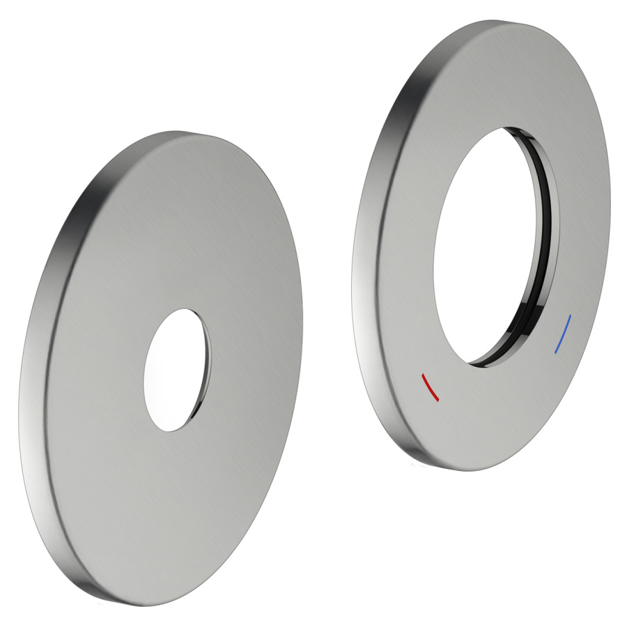 Rosace  EDITION 400
mesures grandes D 85 x 6 mm, ronde
pour mitigeur monocommande
de lavabo UP 2 trous