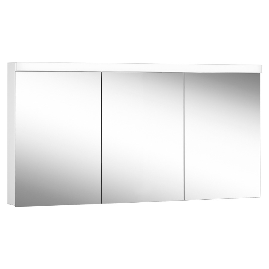 Armoire de toilette Schneider LOW basic LED UP/AP
149.5 x 74.7 x 12/13.3 cm
Profilé en aluminium
3&nbsp;portes à double miroir (50/50/50)
éclairage LED direct en haut, 38 Watt
4 tablettes en verre
1&nbsp;prise double en haut à droite
changeable à gauche
Classe d’énergie C, IP44